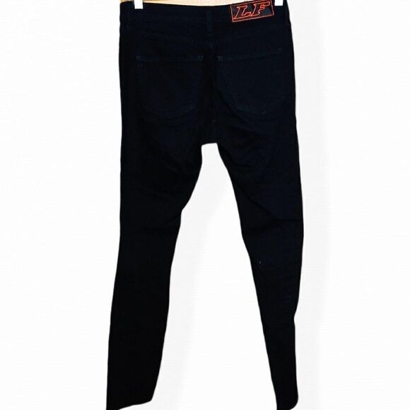 LF The Brand Distressed Black Skinny Jeans sz 24 - Picture 3 of 6